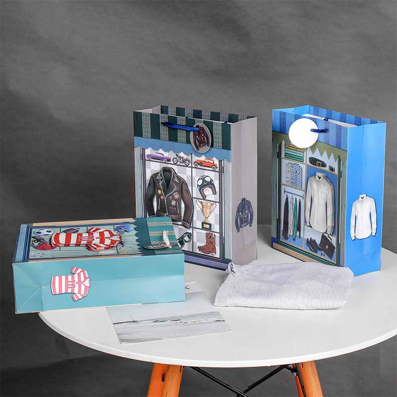 sacs-cadeaux blancs bon marché, fourniture en vrac pour l'emballage de cadeaux de vacances 1