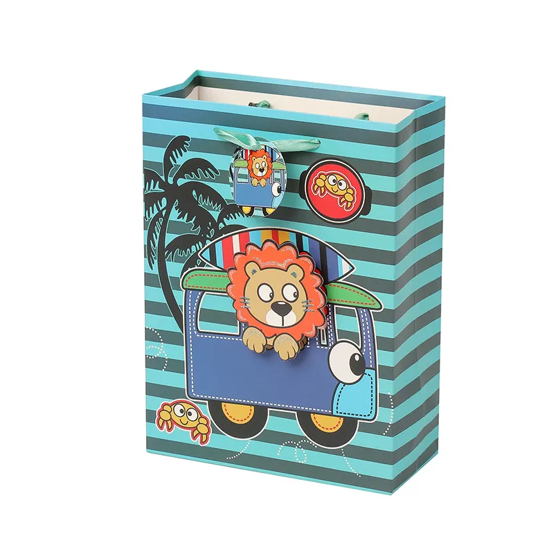 Jialan Paquete de bolsas de regalo de color rosa para regalos de niños. 3