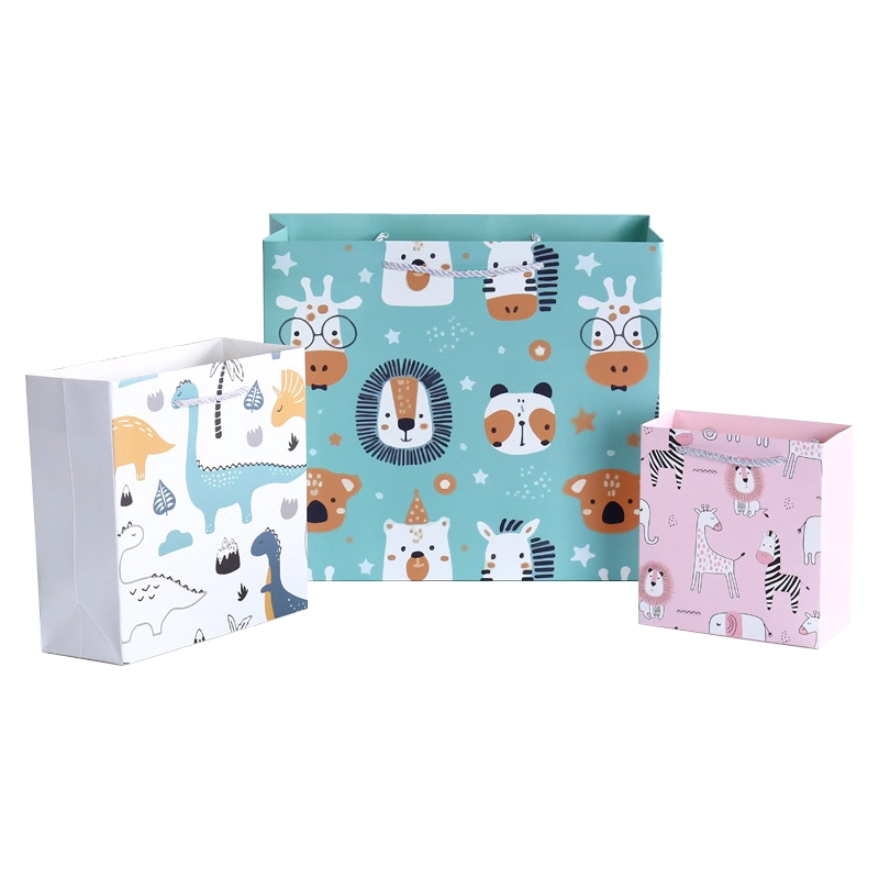 Jialan Paquet de papier d'emballage de 1er anniversaire pour paquet de cadeaux 6