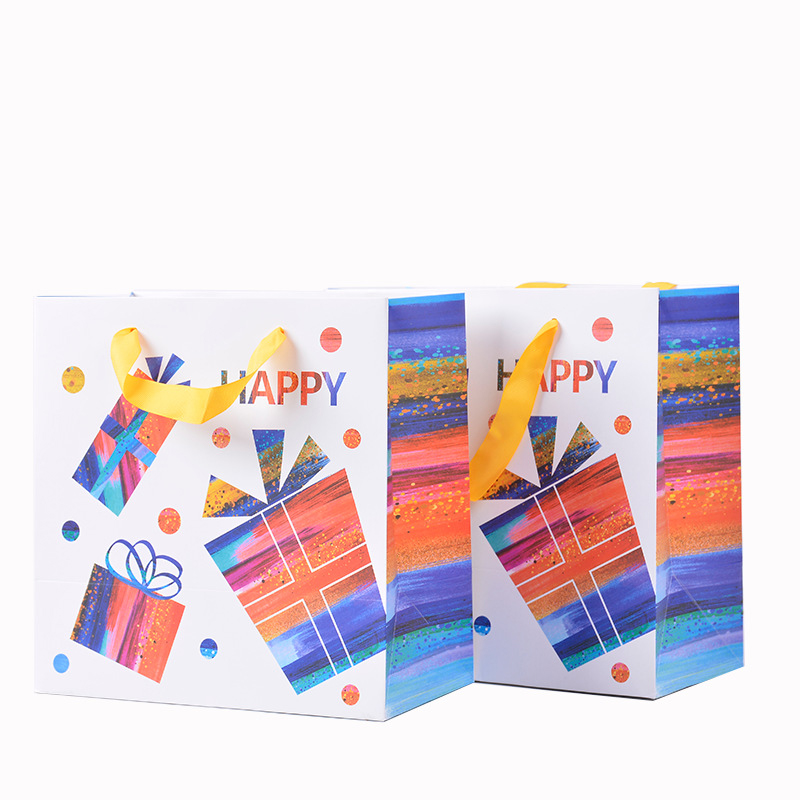 210g Ivory Paper Gift Bag For Various Gift store wholesale 5