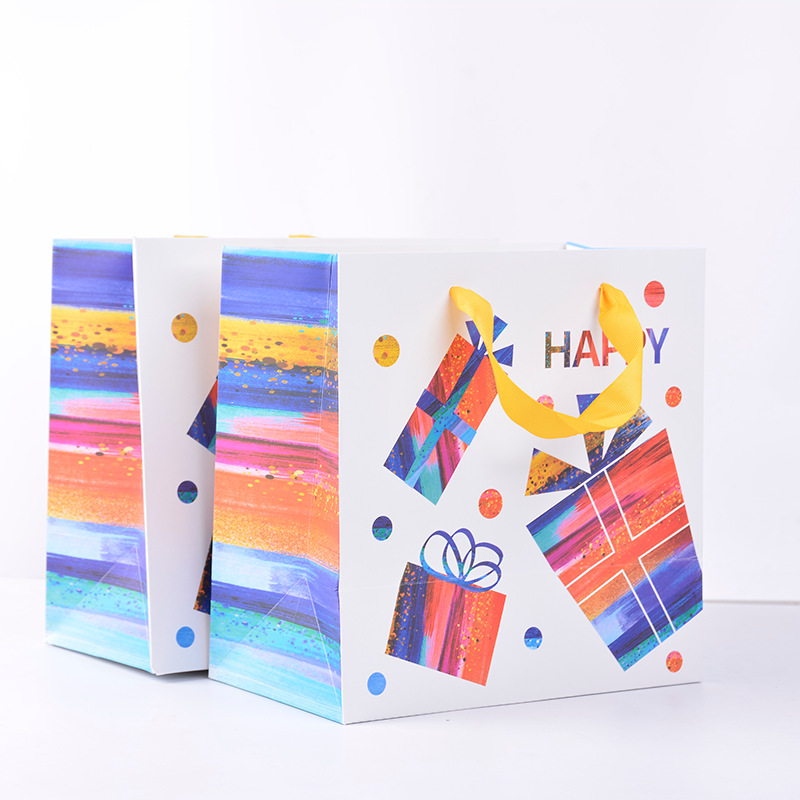 210g Ivory Paper Gift Bag For Various Gift store wholesale 4