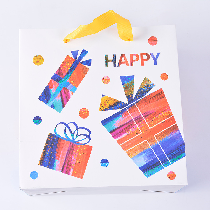 210g Ivory Paper Gift Bag For Various Gift store wholesale 3