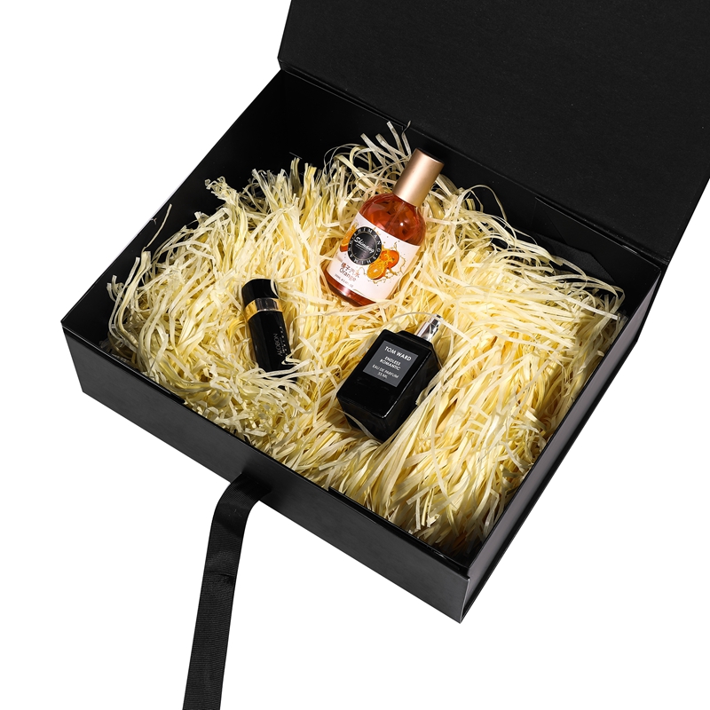 Solid Color Folding Gift Box With Ribbon Bow for Daily Gigts 5