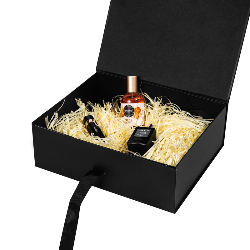 Solid Color Folding Gift Box With Ribbon Bow for Daily Gigts 8
