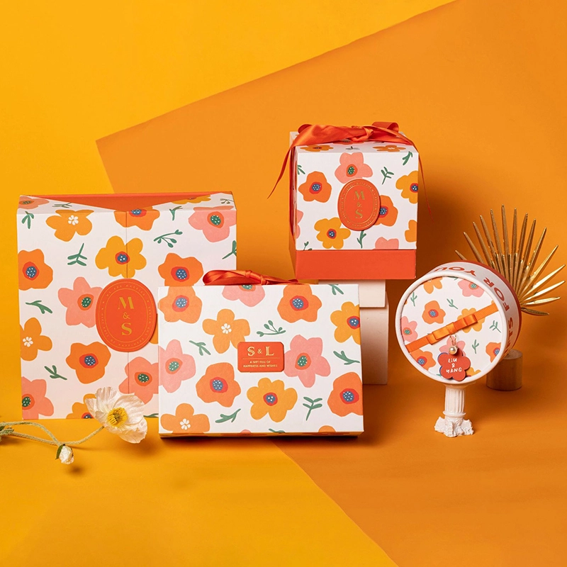 Custom wedding candy sets Four different shapes of gift boxes 1