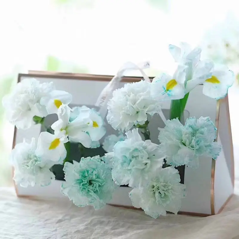 Wholesale  Individual Macaron Color Flower Box with Skylight 1