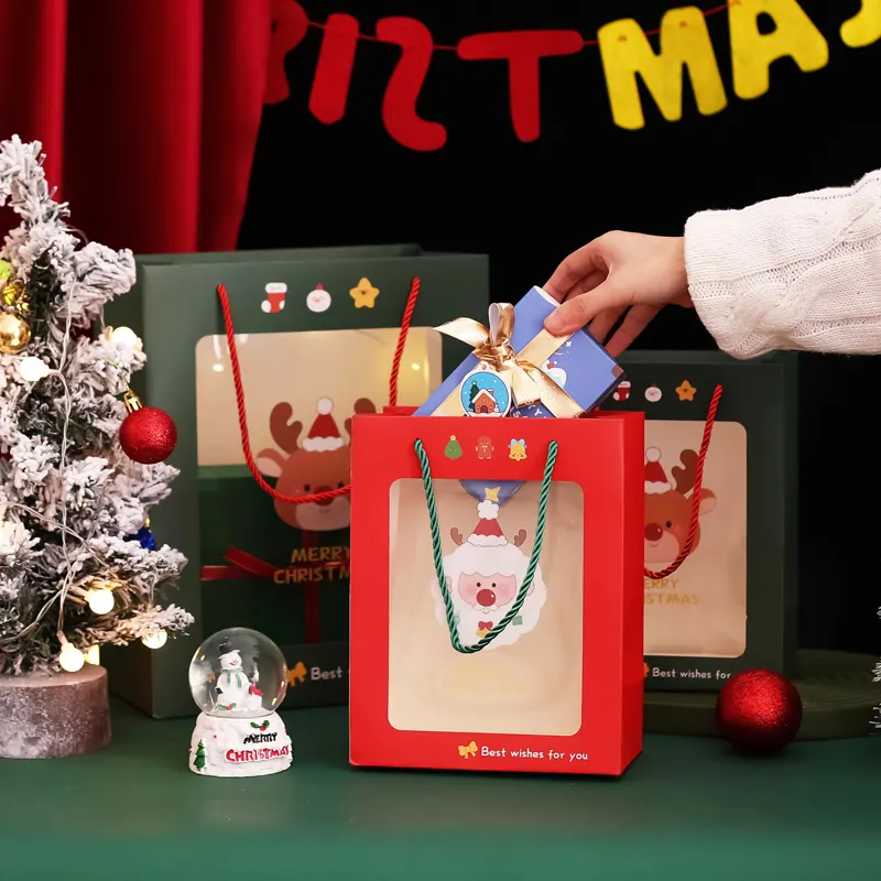 Jialan Pacchetto Fabbrica di sacchetti regalo di carta professionali per l'imballaggio di regali 5