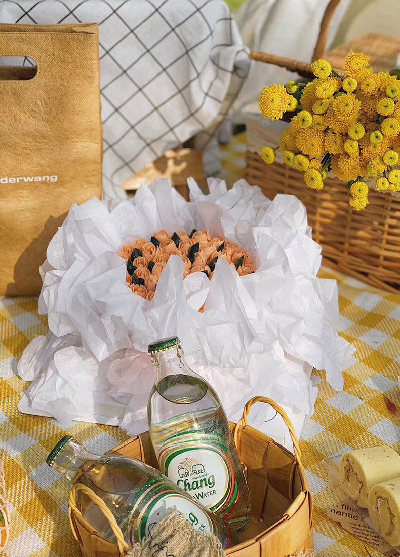 Hot selling flowers packaging tissue paper  cake lined wrapping paper factory wholesale 6