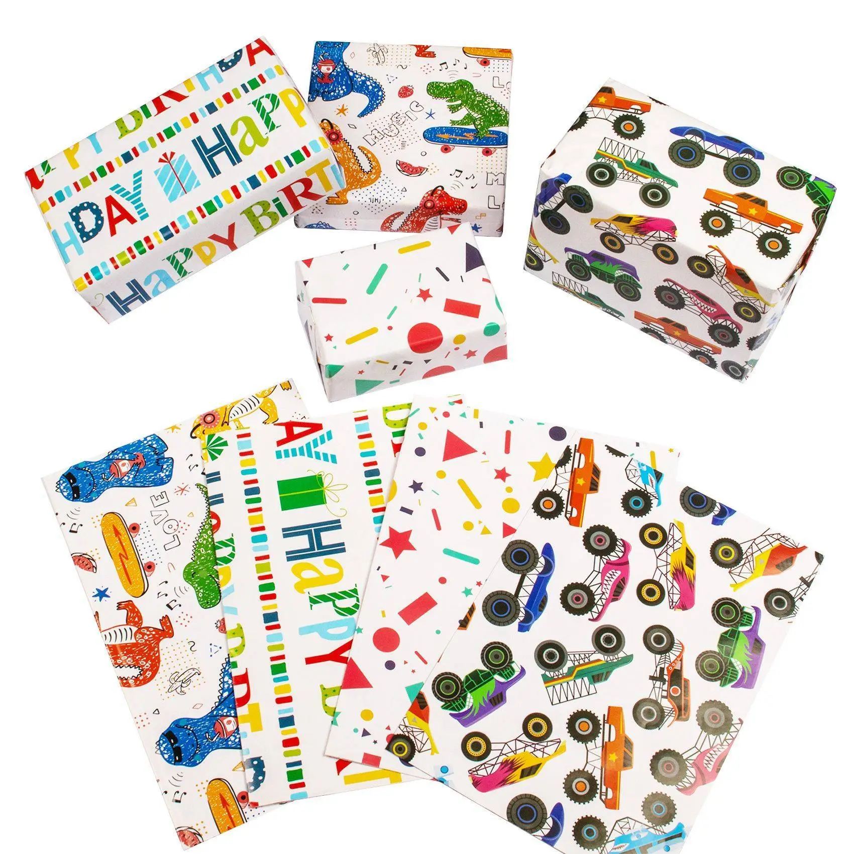 80g thickened Coated Cartoon Gift Wrapping Paper Wholesale 1