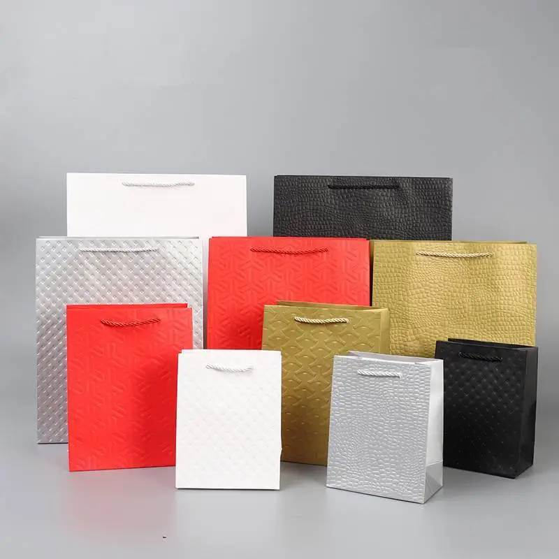 Hot Sale Colored Paper Shopping Bags Spot Online Wholesale Jialan Package 1
