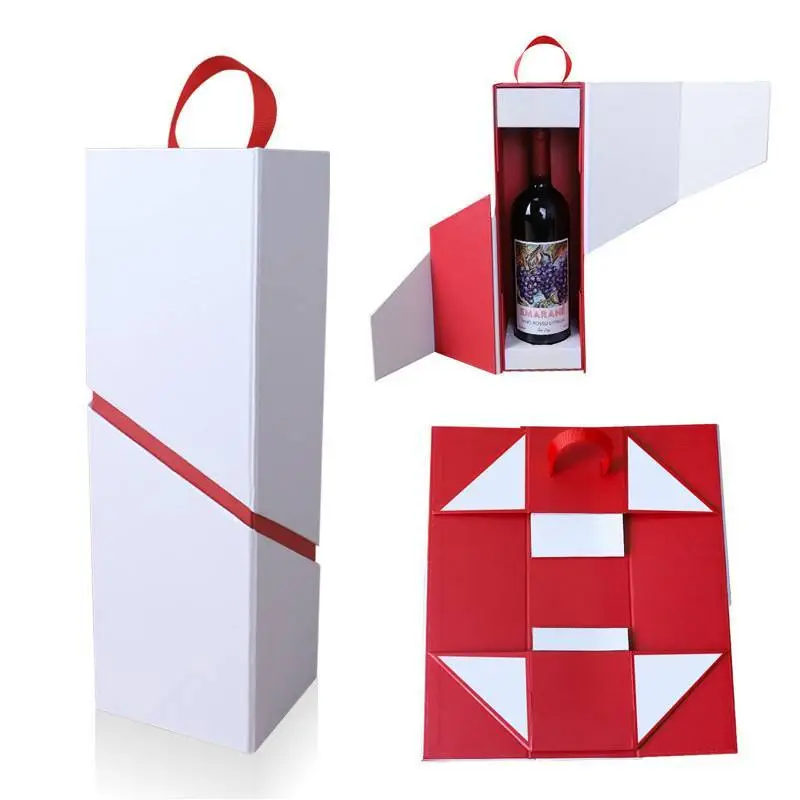 Jialan Package New White Foldable Cardboard Wine Box Manufacturer Wholesale 1