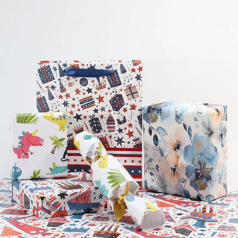 new color printing gift wrapping paper 