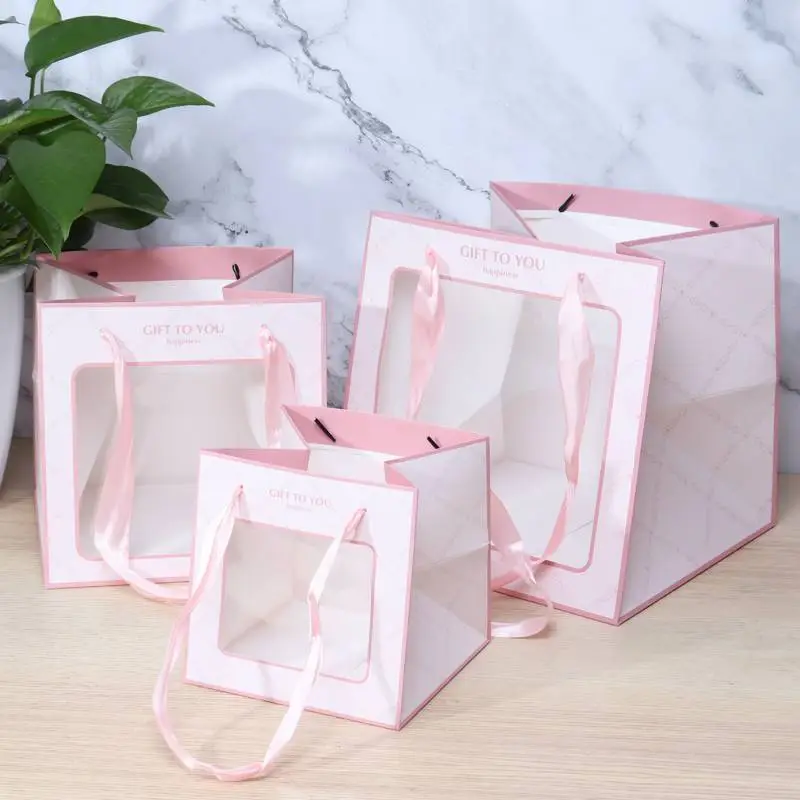 New Transparent Paper Gift Bags Factory Wholesale 1