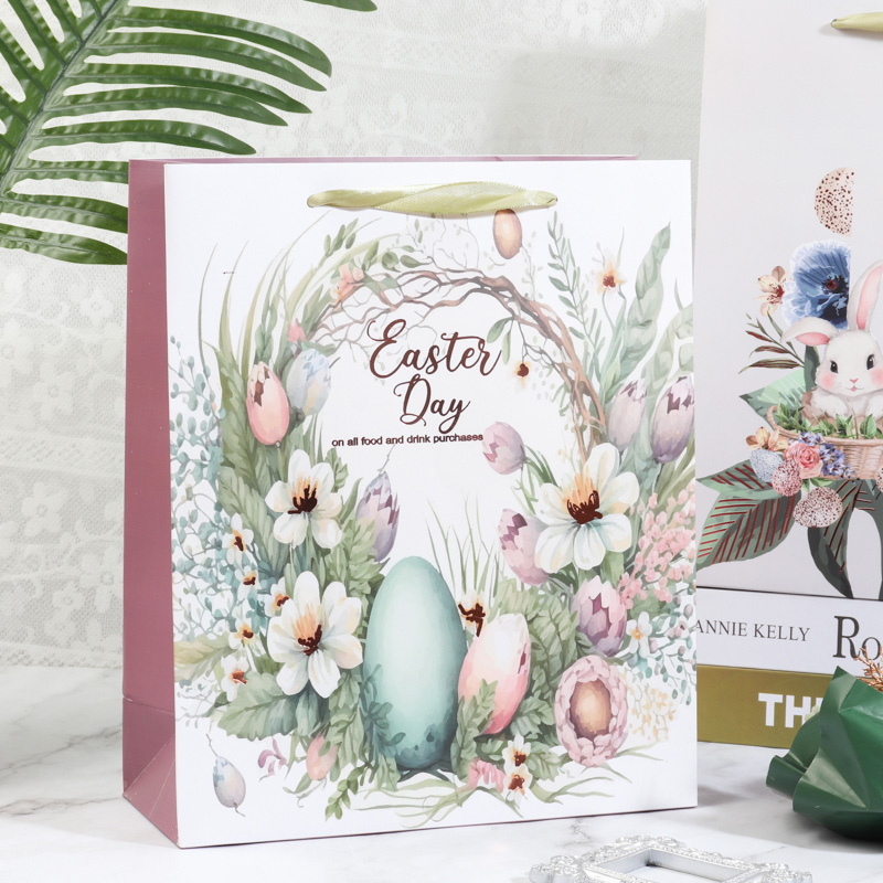 Hot Selling Easter Kids Paper Gift Bags Factory For Gift Package 4
