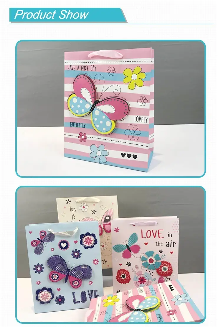 various personalized paper bags optimal for packing birthday gifts 5