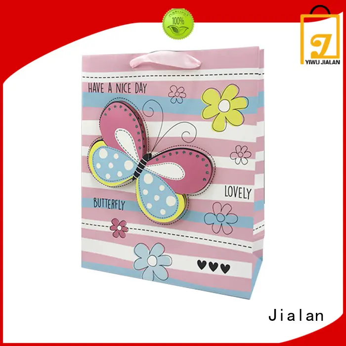 Jialan Bolsas de papel personalizadas ideales para empacar regalos navideños. 1