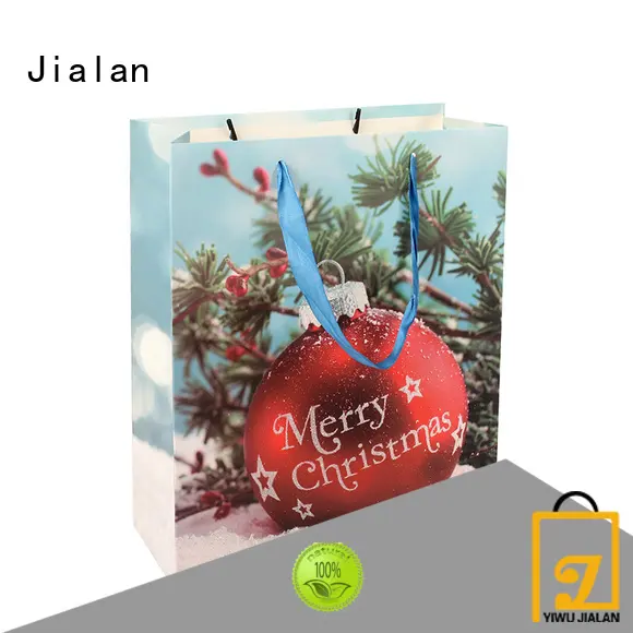 Jialan Bolsas de papel personalizadas de buena calidad, óptimas para embalaje de regalos navideños. 1