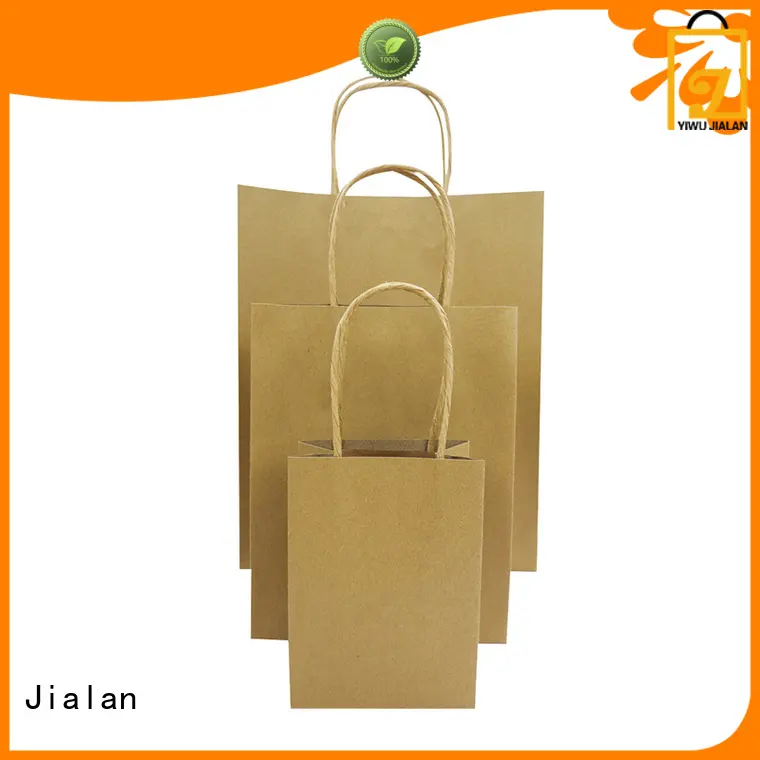 Jialan hot selling kraft paper bags supermarket store packaging 1