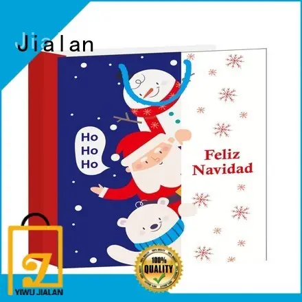 Jialan produttore del fornitore di sacchetti di carta per l'imballaggio dei regali di festa 1