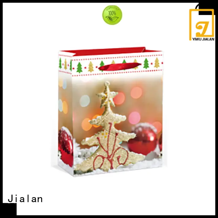 Jialan bulk christmas paper gift bags wholesale for packing christmas gift 1