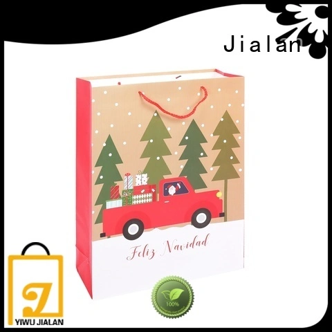 Jialan Proveedor de bolsas de papel baratas para embalaje de regalos navideños 1