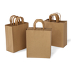 Custom made bulk kraft bags with handles supply for shopping malls 1