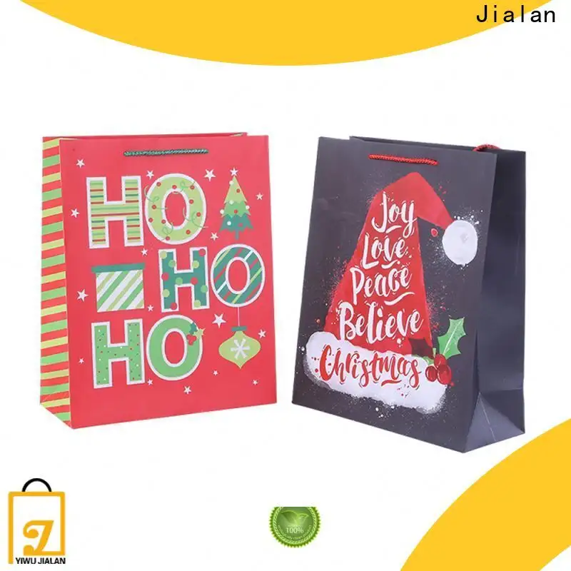 Jialan sacs cadeaux personnalisés à vendre pour l'emballage de cadeaux de vacances 1