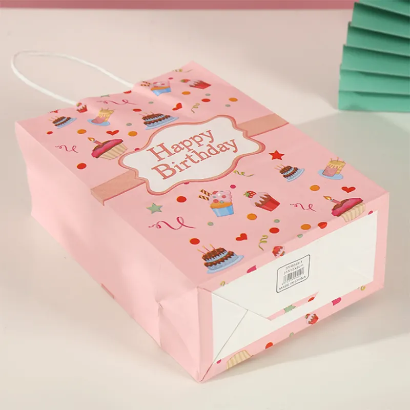 Jialan Confezione di borse per la spesa in carta kraft in vendita per un regalo speciale per l'imballaggio 6