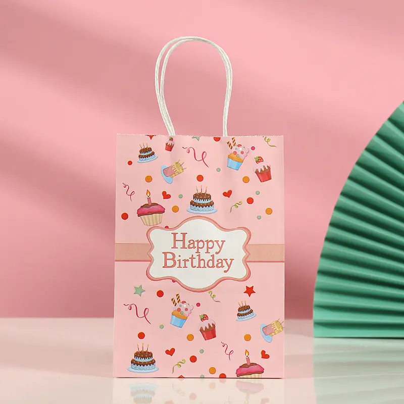 Jialan Confezione di borse per la spesa in carta kraft in vendita per un regalo speciale per l'imballaggio 3