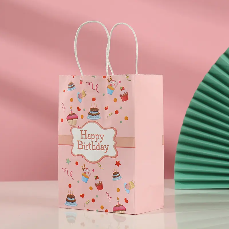 Jialan Confezione di borse per la spesa in carta kraft in vendita per un regalo speciale per l'imballaggio 5
