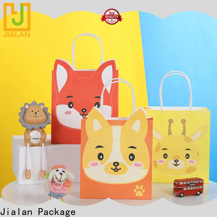 Jialan Paquete de bolsas de regalo de papel al por mayor para empacar regalos. 1