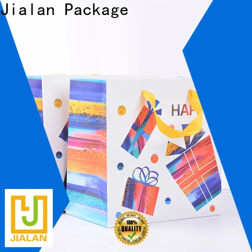 Jialan أكياس ورق التغليف مع مقابض المورد لتعبئة هدايا عيد الميلاد1 1