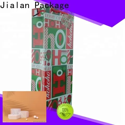Jialan Package paper bags with window wholesale factory for wine stores 1