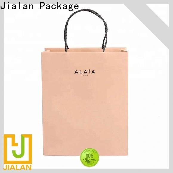 Jialan Emballez des sacs en papier personnalisés avec un logo d'entreprise pour l'emballage de marchandises 1