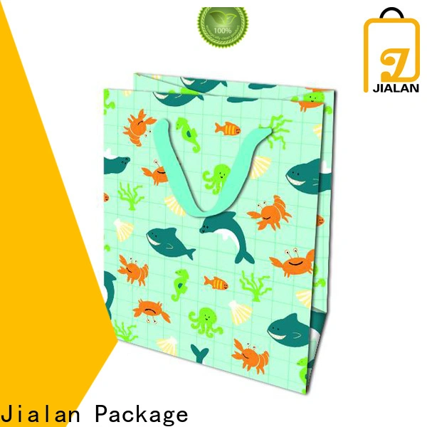 Jialan مصنع تعبئة اكياس البقالة الورقية لتغليف الهدايا 1