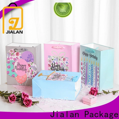 Jialan Pacchetto Acquista all'ingrosso una fabbrica di sacchetti regalo di carta per l'imballaggio dei regali di festa 1