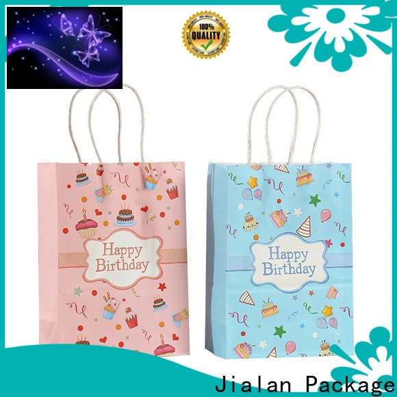 Jialan Package plain paper bags with handles supplier for special festival gift for packaging 1