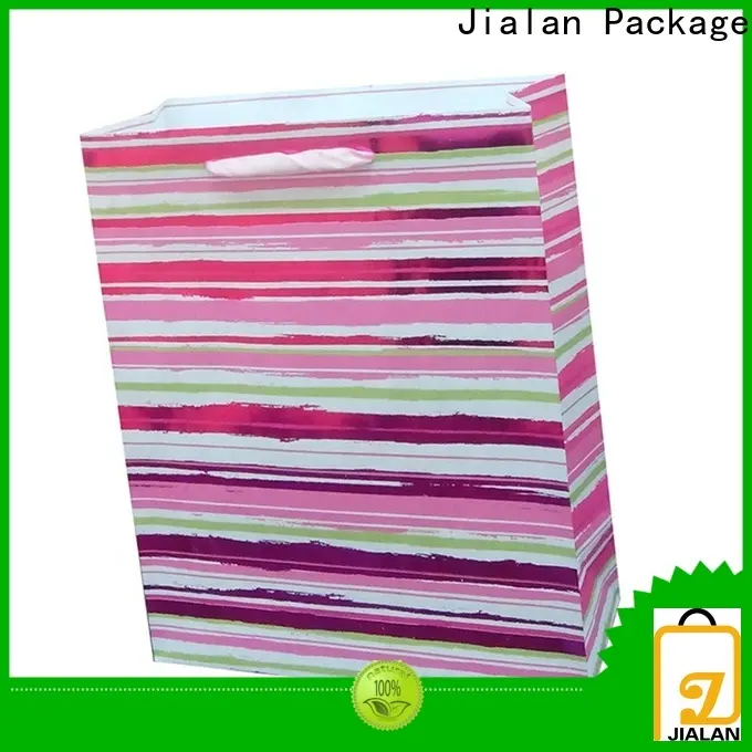 Jialan Paquete de bolsa de regalo de papel a la venta para empaquetar regalos de cumpleaños 1