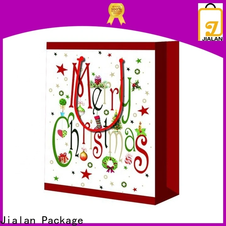 Jialan Paquete de bolsas de regalo de papel con asas de fábrica para embalaje de regalo 1
