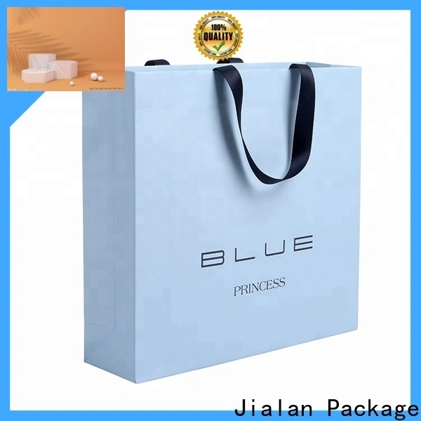 Jialan Paquete de bolsas de papel marrón impresas personalizadas al por mayor para publicidad 1