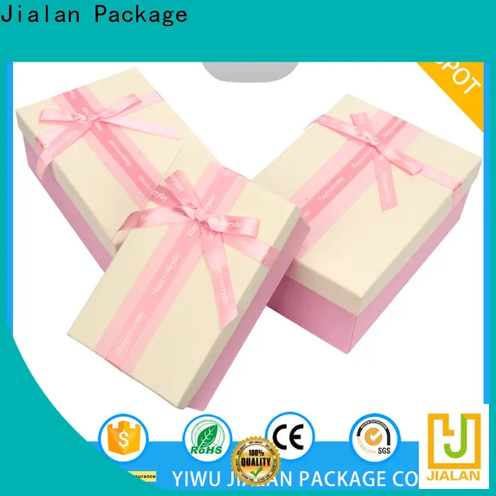 Jialan Paquete Nueva empresa de cajas de regalo decorativas para embalaje de regalos navideños. 1