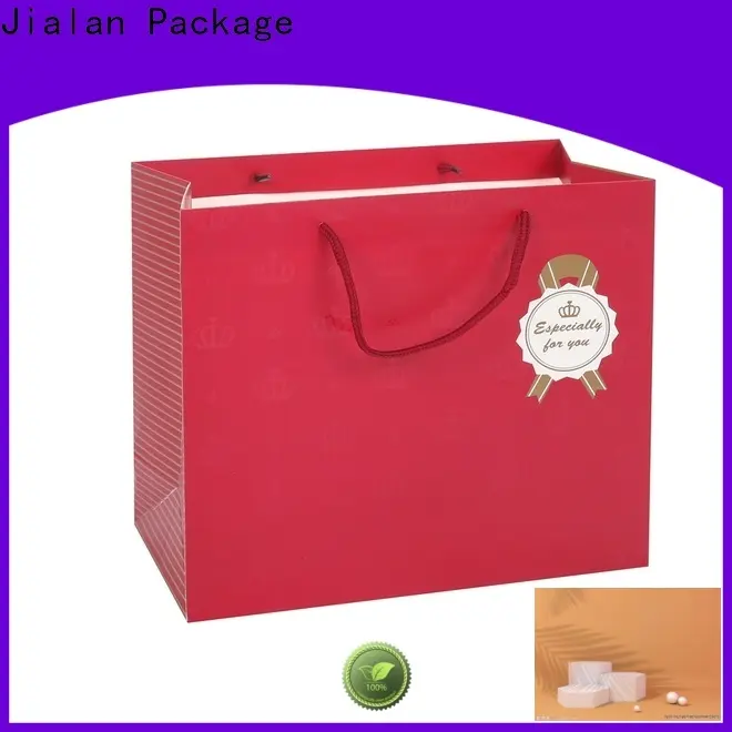 Jialan Paquete de bolsas de papel navideño al por mayor para embalaje de regalo. 1