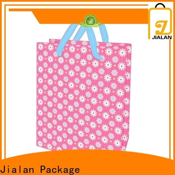 Jialan Emballage de sacs en papier rose personnalisés avec poignées fabricant 1