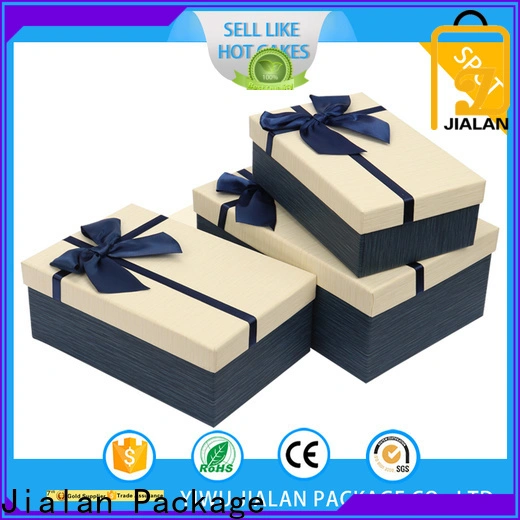 Jialan Emballage de boîtes en papier décoratives à vendre pour l'emballage de cadeaux de vacances 1