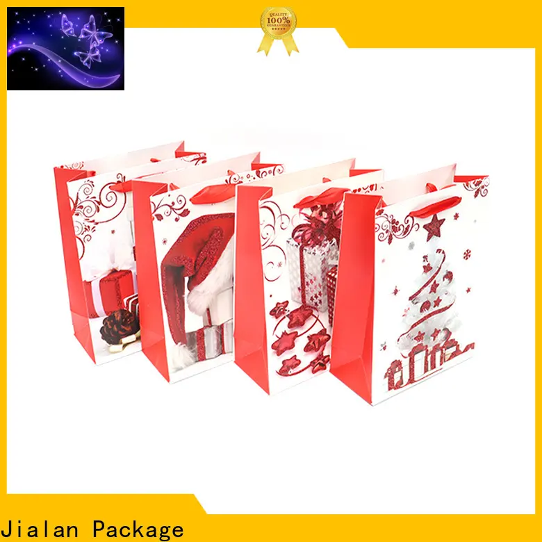 Jialan Paquete El último proveedor de bolsas de compras navideñas para tiendas de regalos. 1