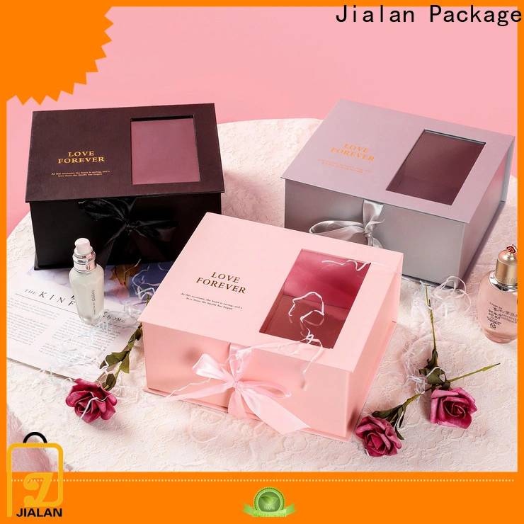 Jialan حزمة المورد المهنية صناديق الورق المزخرفة لتعبئة هدايا العيد 1