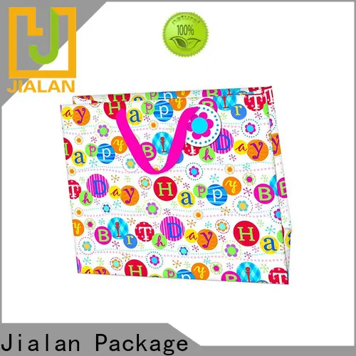 Jialan Paquete de bolsas de regalo negras al por mayor para empacar regalos de cumpleaños 1