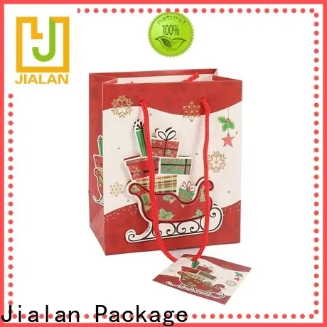 Jialan Package exquisite black paper gift bags supply for packing birthday gifts 1