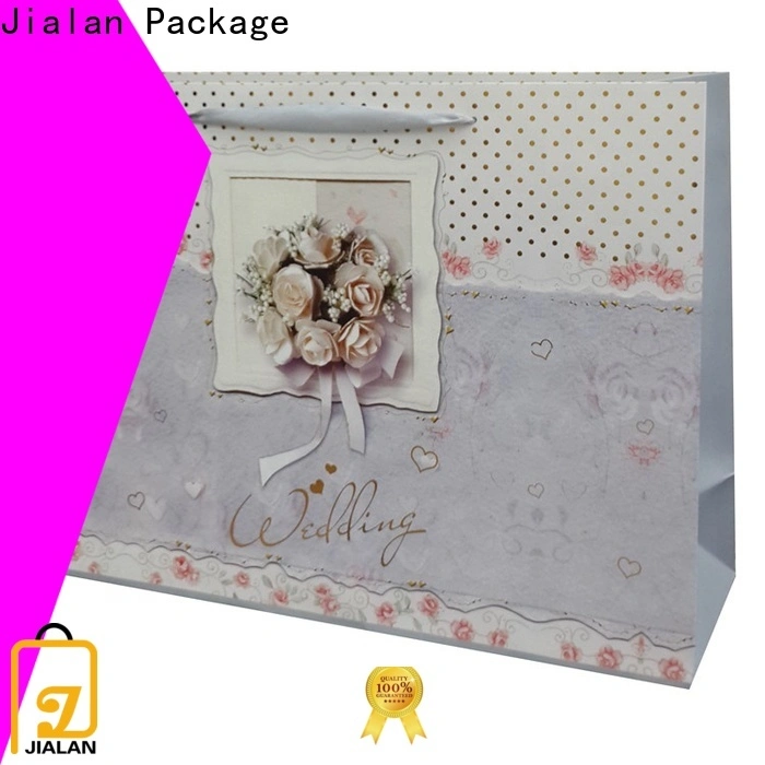 Jialan Package plain white gift bags vendor for holiday gifts packing 1