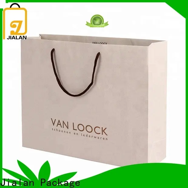 Jialan Emballez des sacs en papier personnalisés avec une usine de logo pour la promotion 1